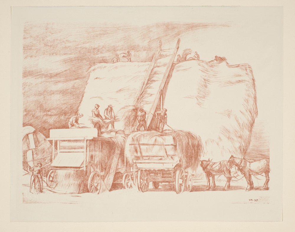 Heuwagen von William Rothenstein