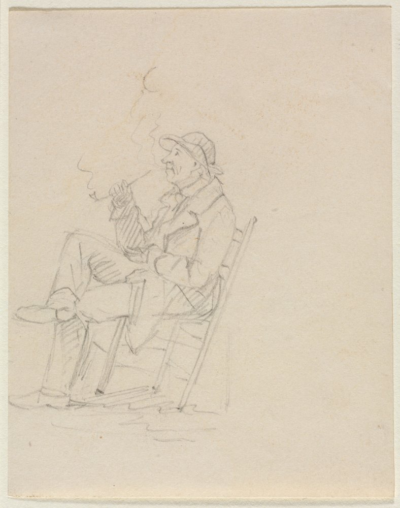 Mann, der eine Pfeife raucht von William Sidney Mount
