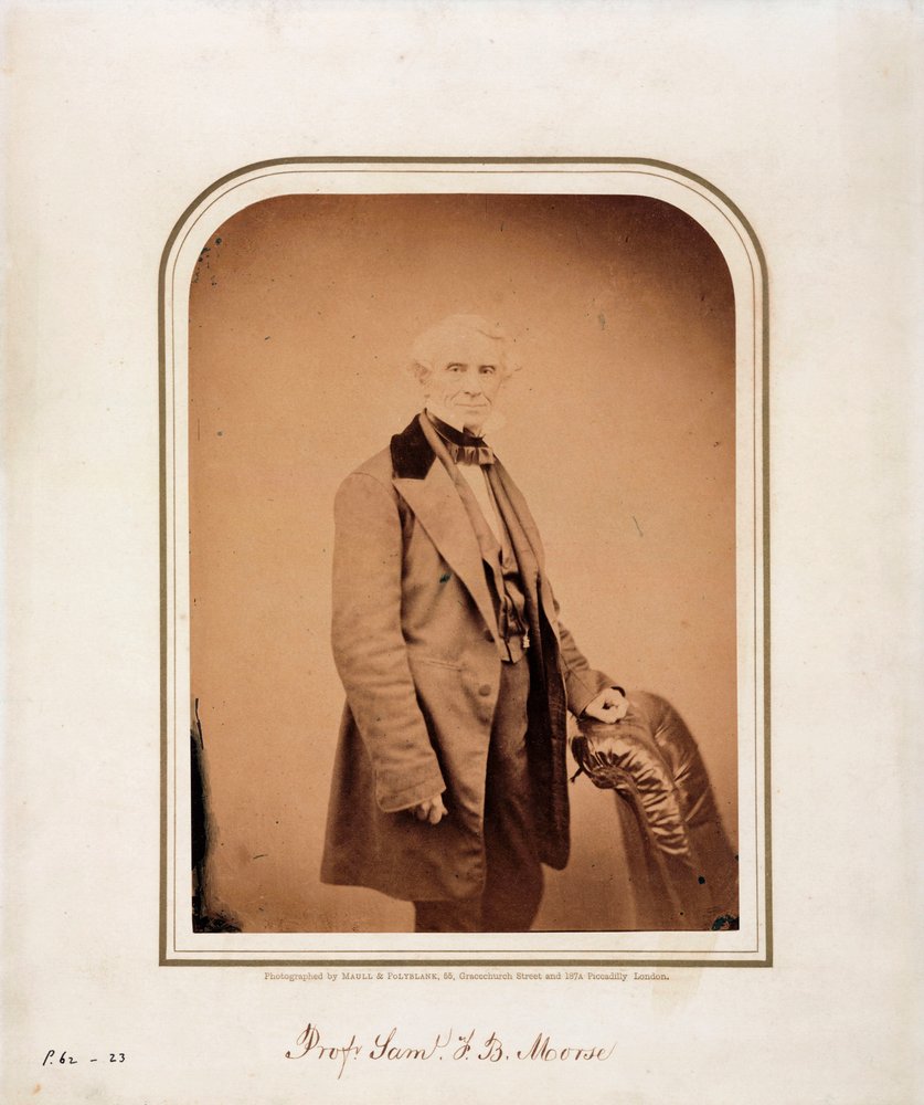 Samuel F B Morse, amerikanischer Künstler und Erfinder des Morse-Codes, ca. 1870 von Frederick (attr. to) Barnard