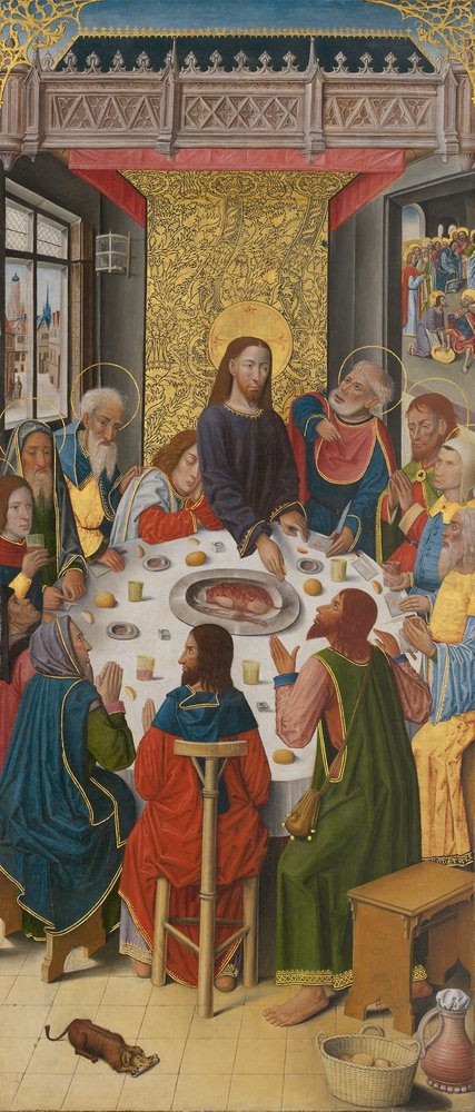 Tafeln vom Hochaltar der Kartause von Saint-Honoré, Thuison-les-Abbeville: Das letzte Abendmahl von anonymous