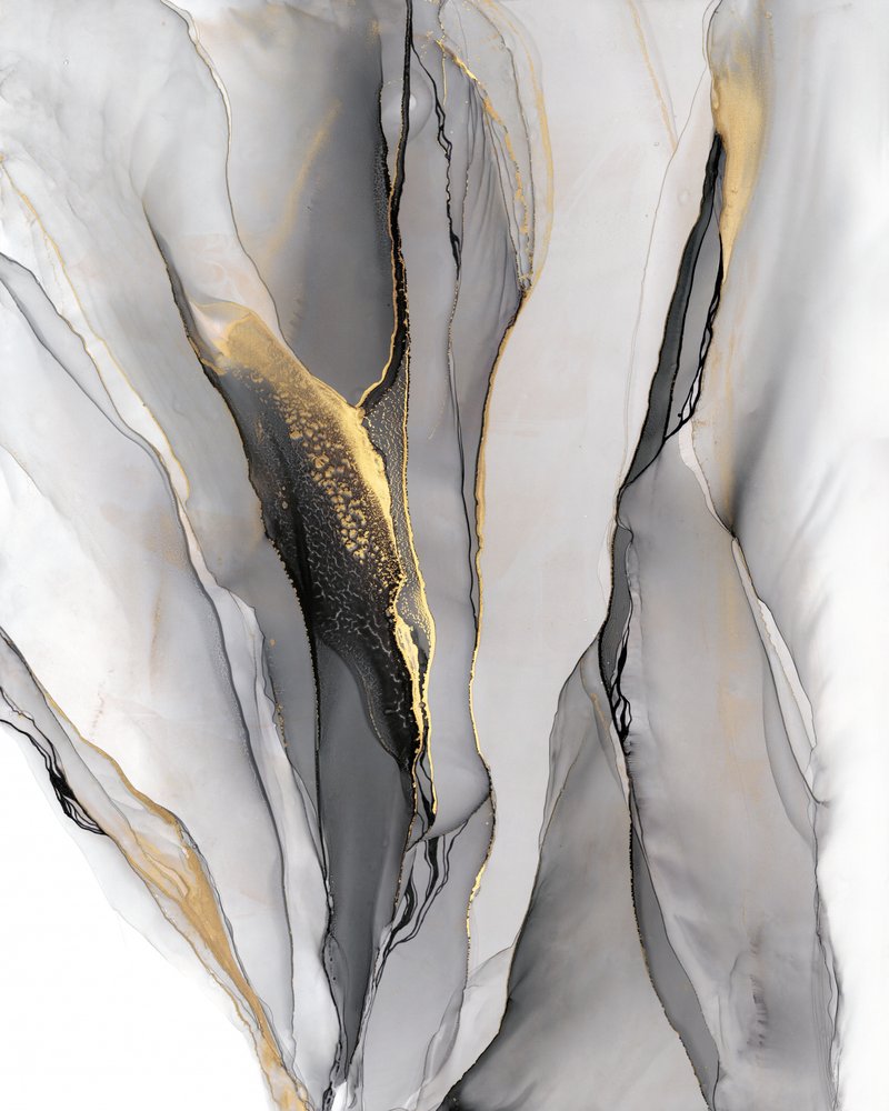 Goldener Tintenfluss von Alevtina Shelest