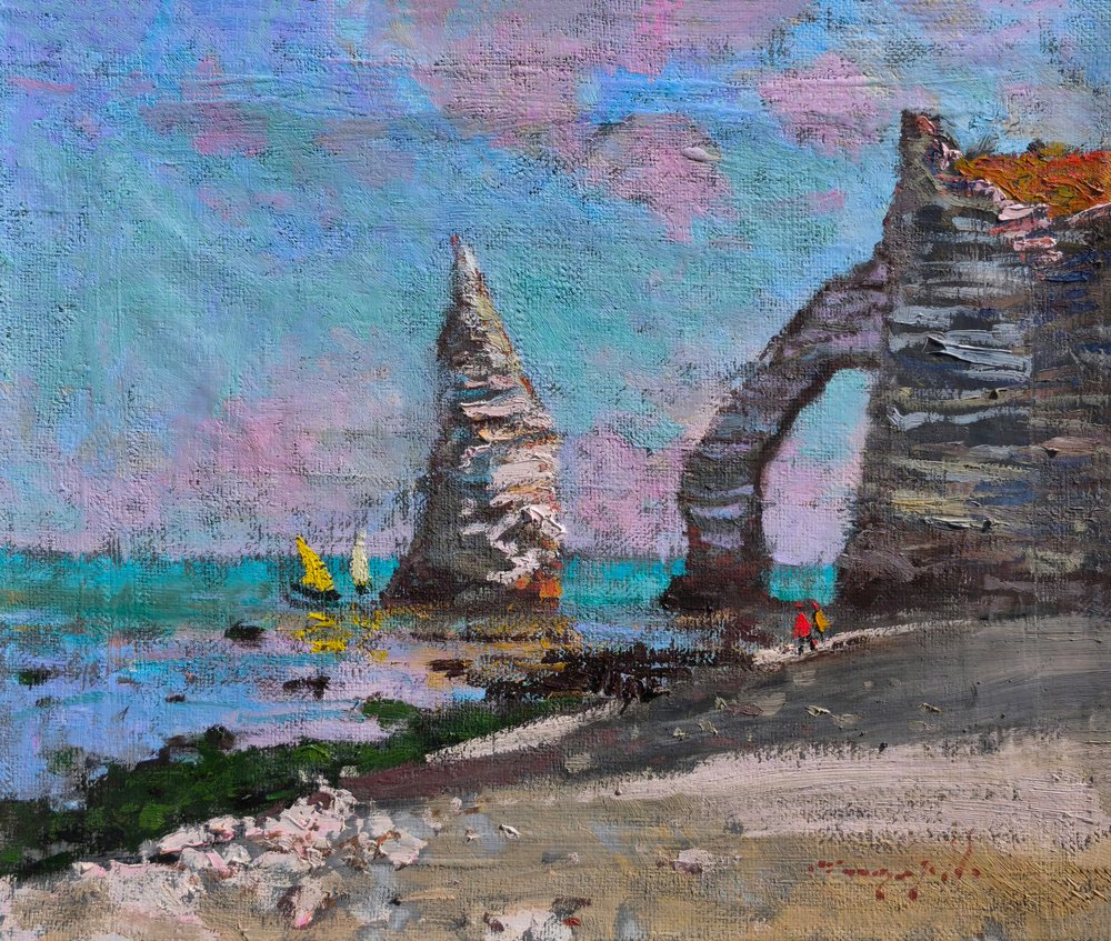 Klippen und Bogen von Étretat von Alexander Shandor