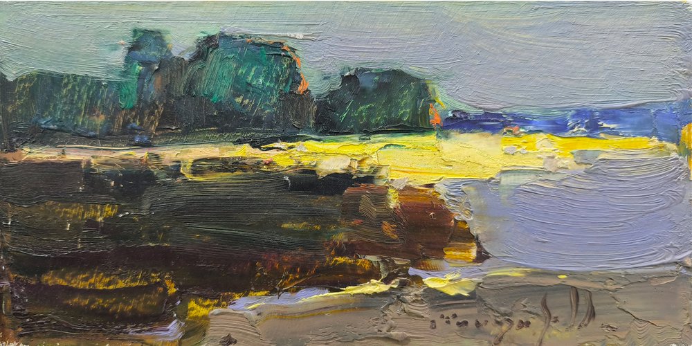 Lebendige Abstrakte Landschaft von Alexander Shandor