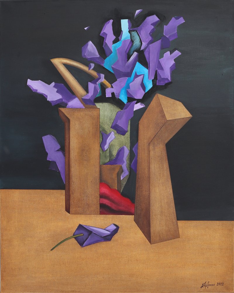 Lila geometrische Explosion von Alexander Trifonov