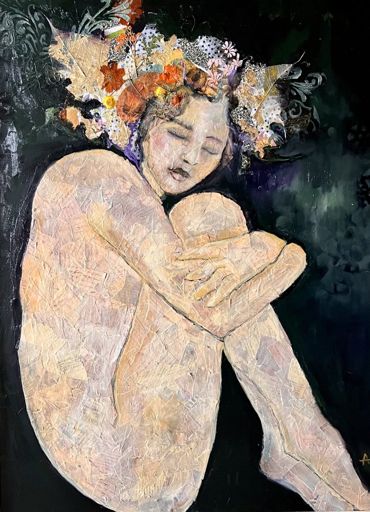 Nachdenkliche nackte Frau von Alexandra Higgins