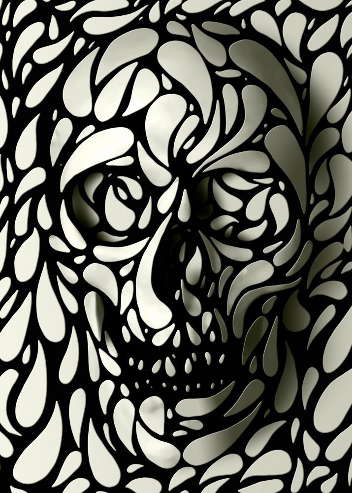 Schatten-Schädel-Formen von Ali Gulec