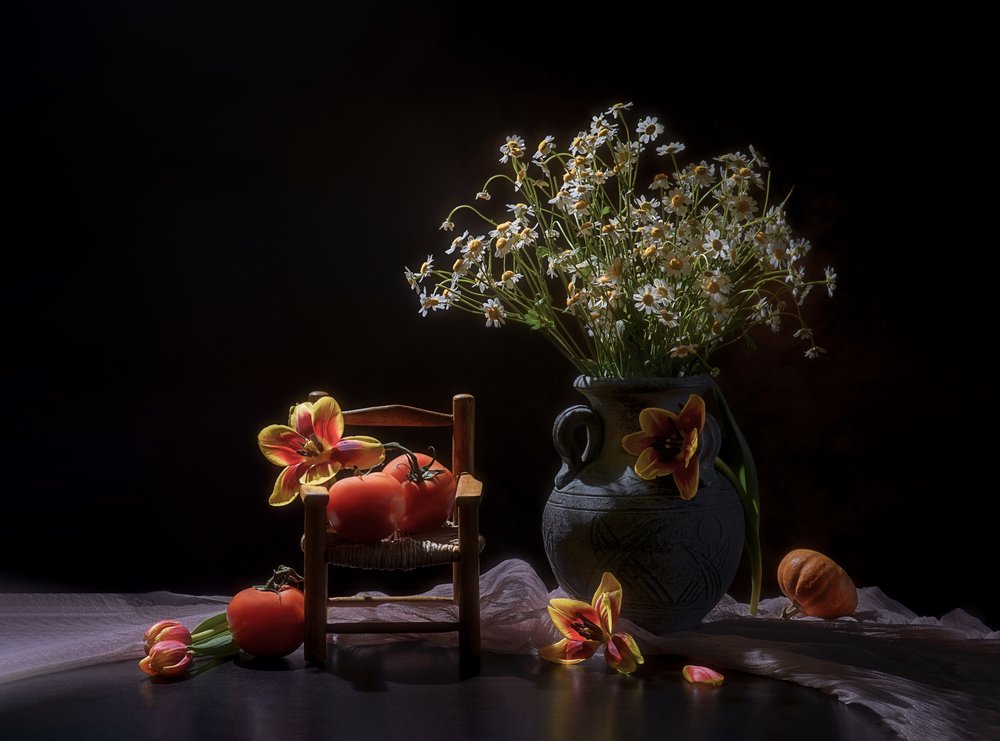 Stimmungsvolle Blumen-Ernte von Alice Sheng