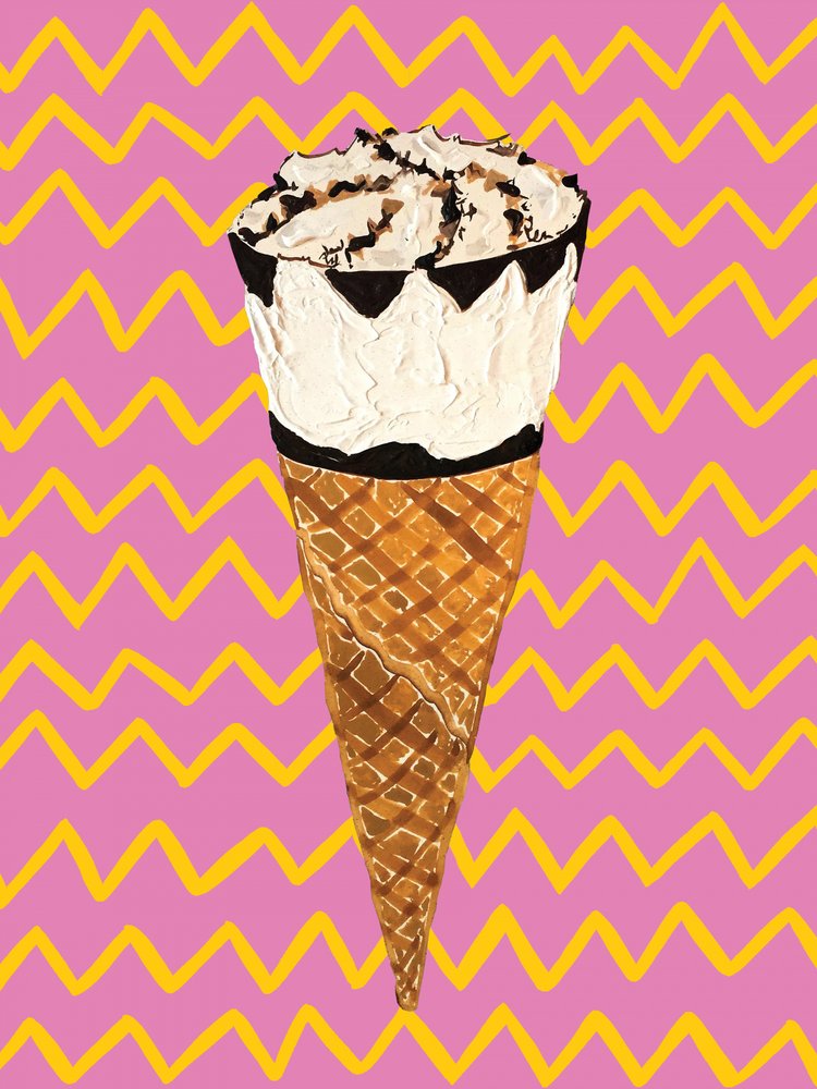 Pop-Art-Eiswaffel von Alice Straker