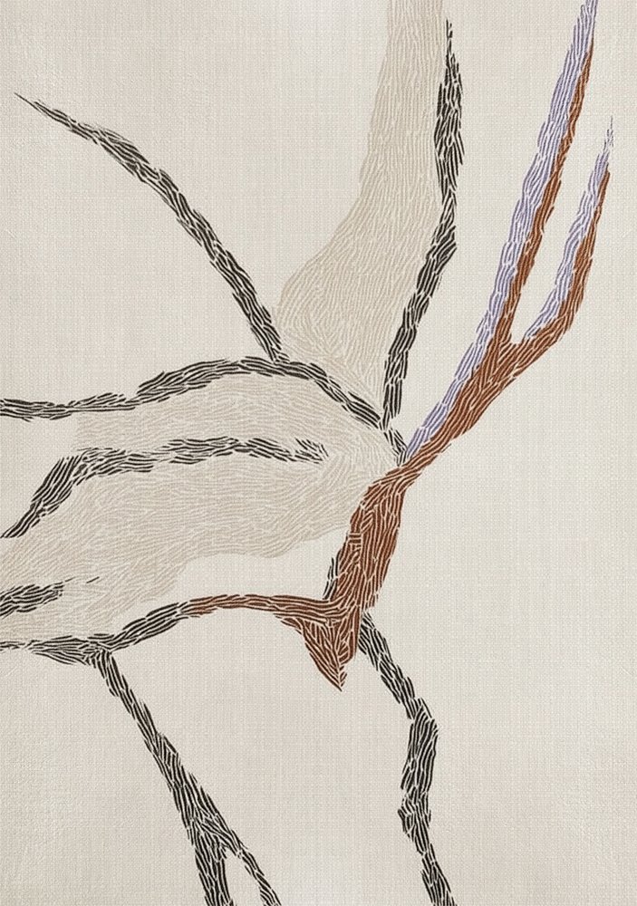 Fließende organische Formen von Alma