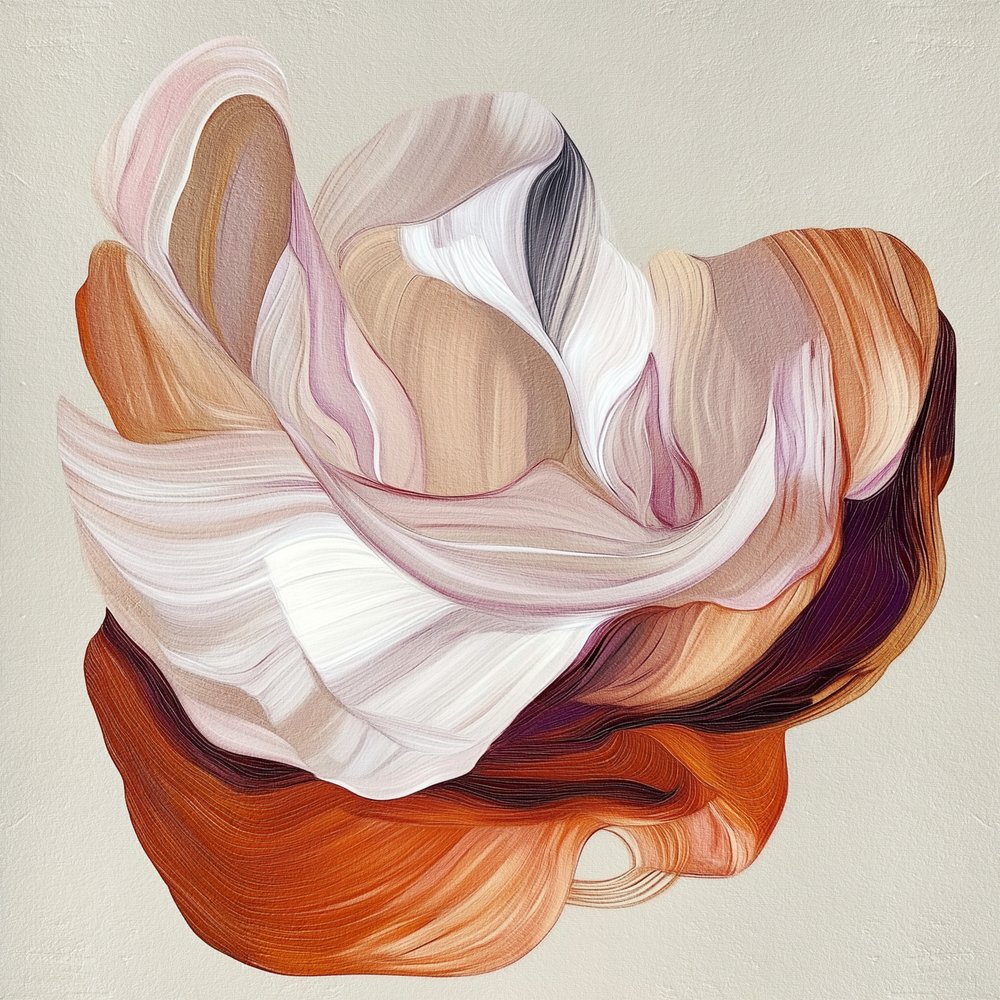 Weiche wirbelnde Formen von Alma