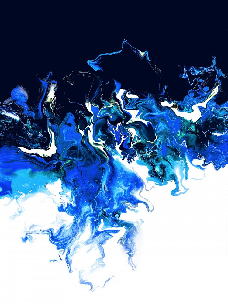 Tiefer blauer Fluss von Alyson Storms