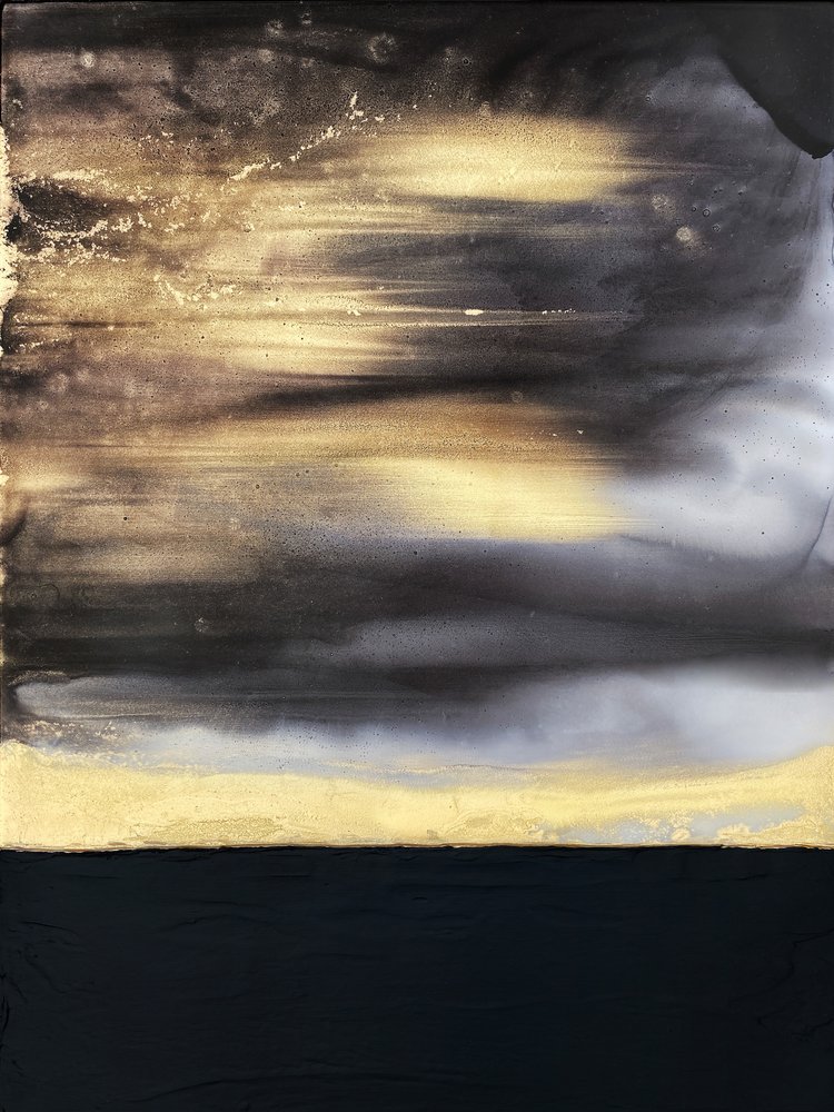 Goldener Horizont Abstrakt von Alyson Storms