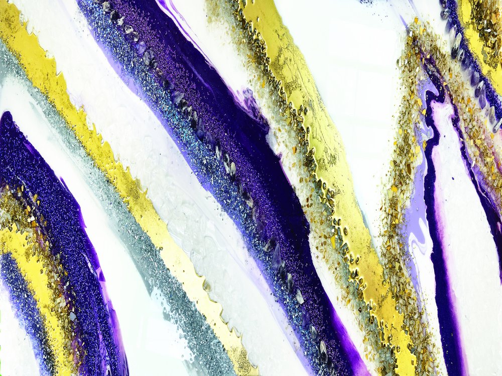 Lila Gold Glitzerfluss von Alyson Storms