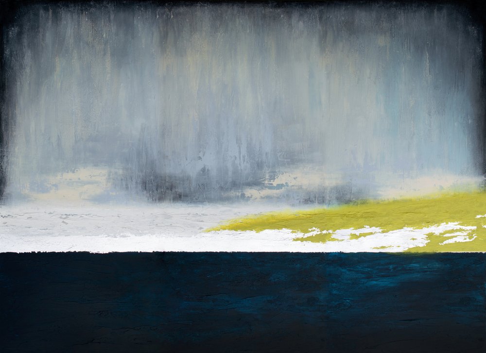 Regen über gelbem Feld von Alyson Storms