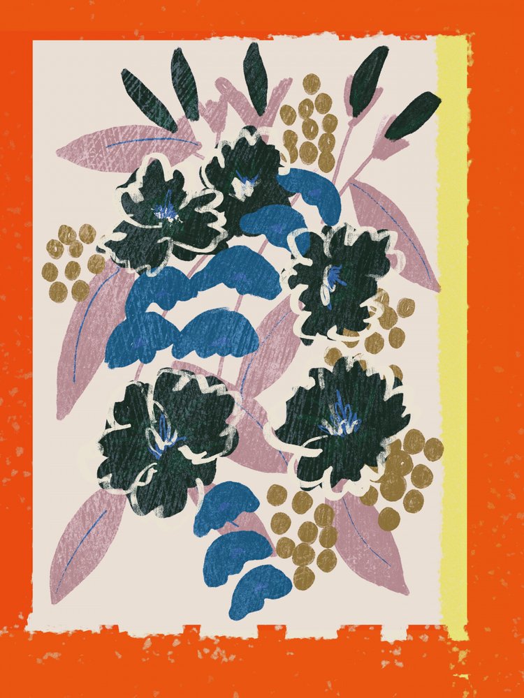 Lebendiger Blumenstrauß von Alyssa Hamilton