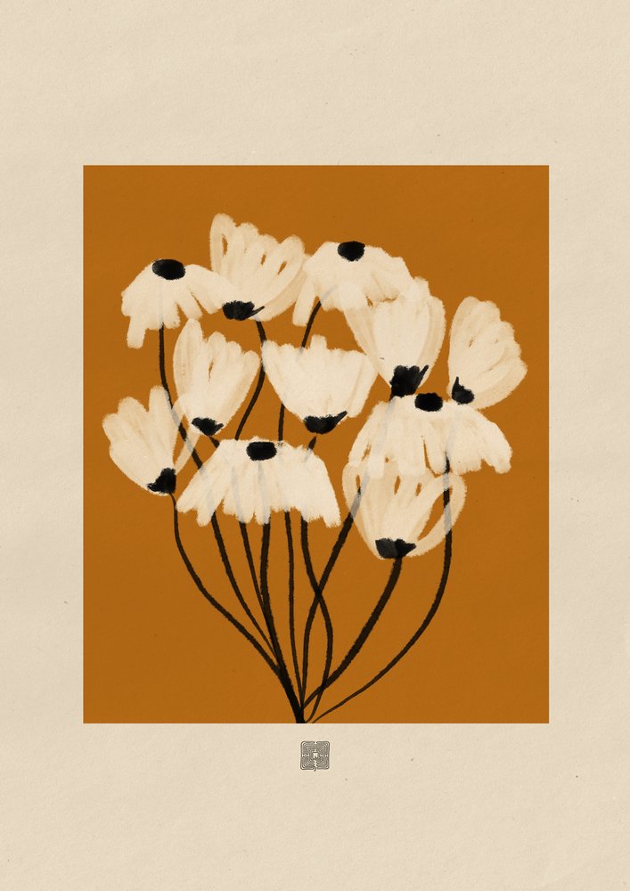 Weißer Blumenstrauß von Amaze Atelier