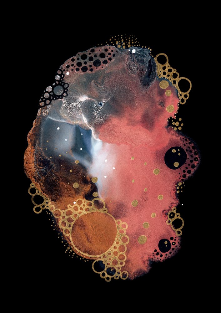 Kosmische Goldblasen von Amy Louise Baker