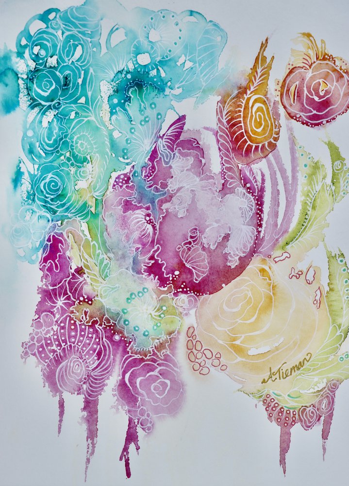 Lebendige organische Blüte von Amy Tieman