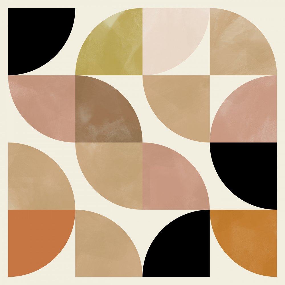 Kreise Nov 19 Beige Viertelkreise von Ana Rut Bre