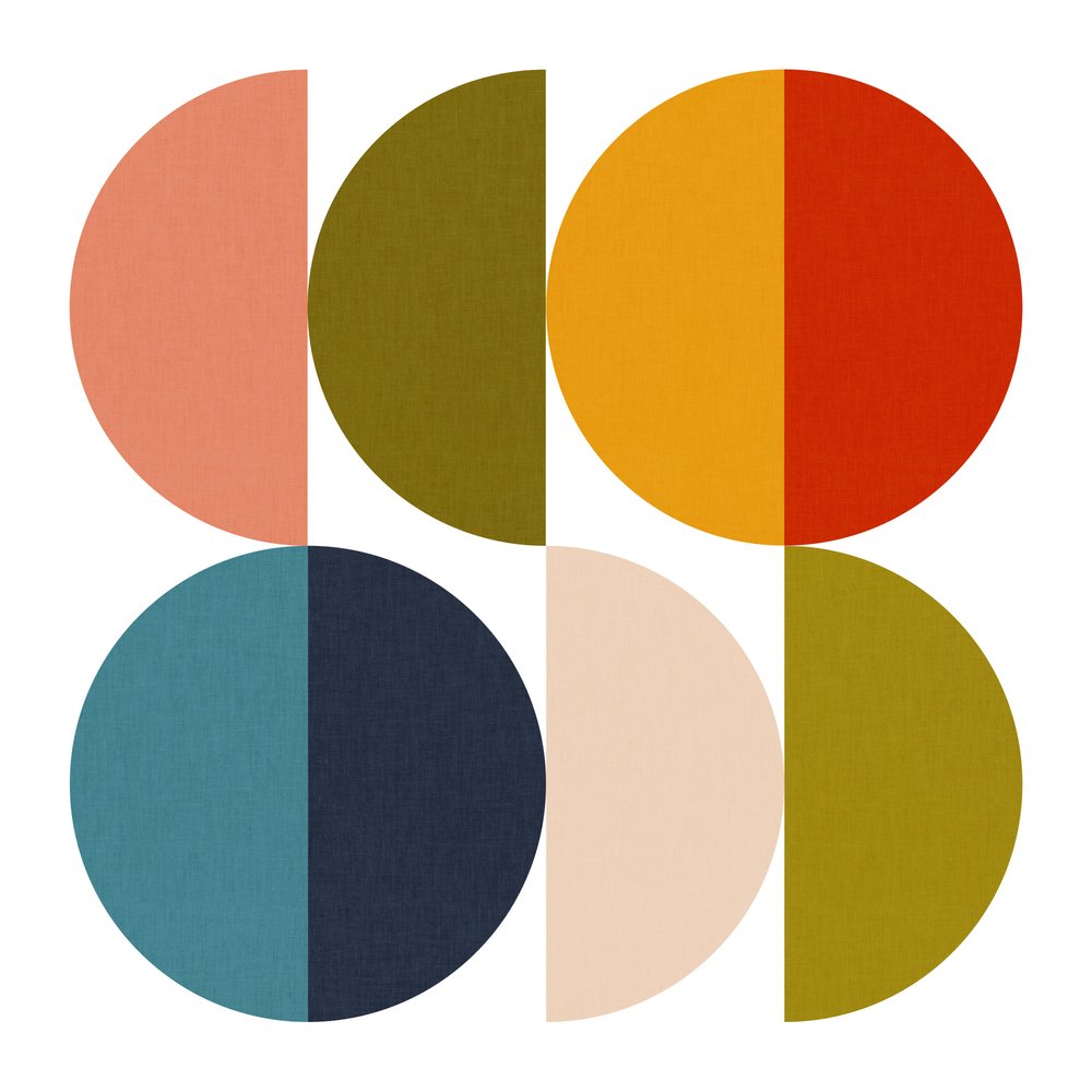Mid-Century Geometrisches Farbspiel 2 von Ana Rut Bre