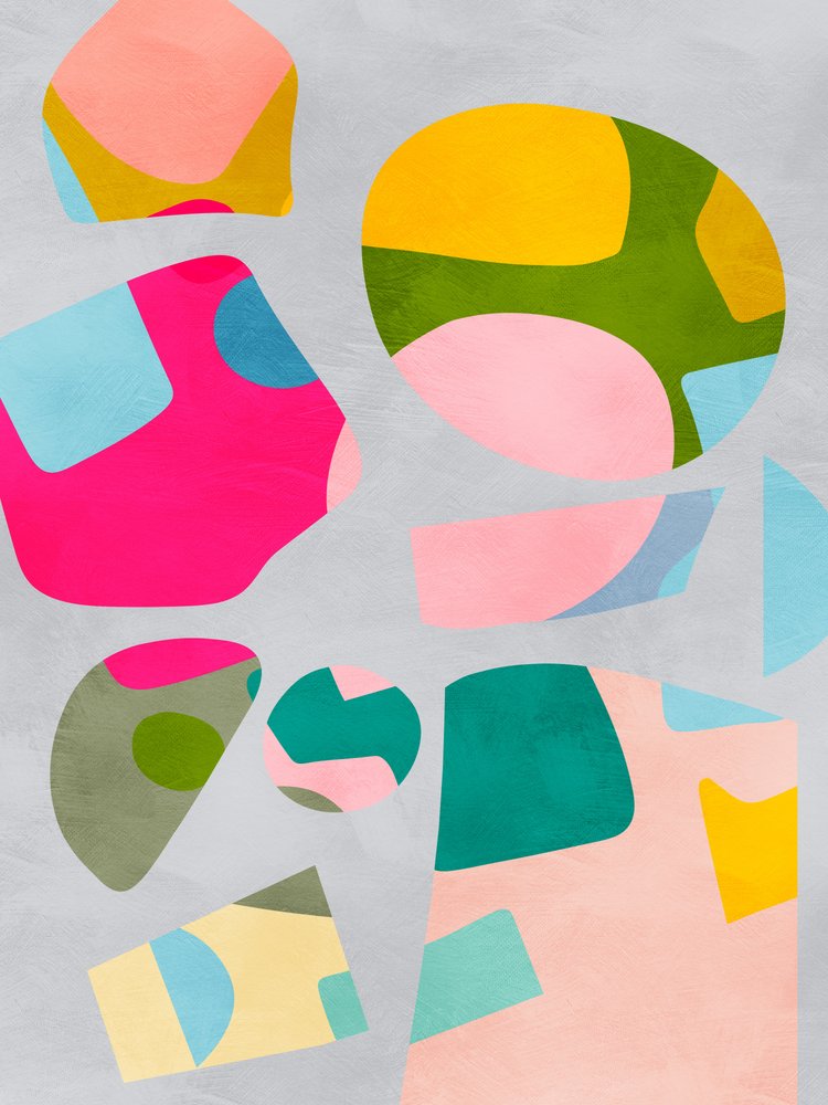 Minimaler bunter Ausschnitt von Ana Rut Bre