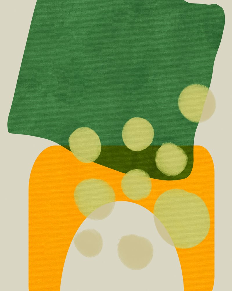 Gemalte Linien 9 von Ana Rut Bre