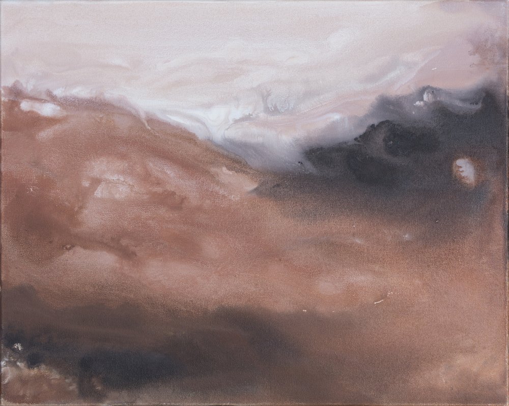 Erdiger Abstrakter Fluss von Anastasiya Devochkina