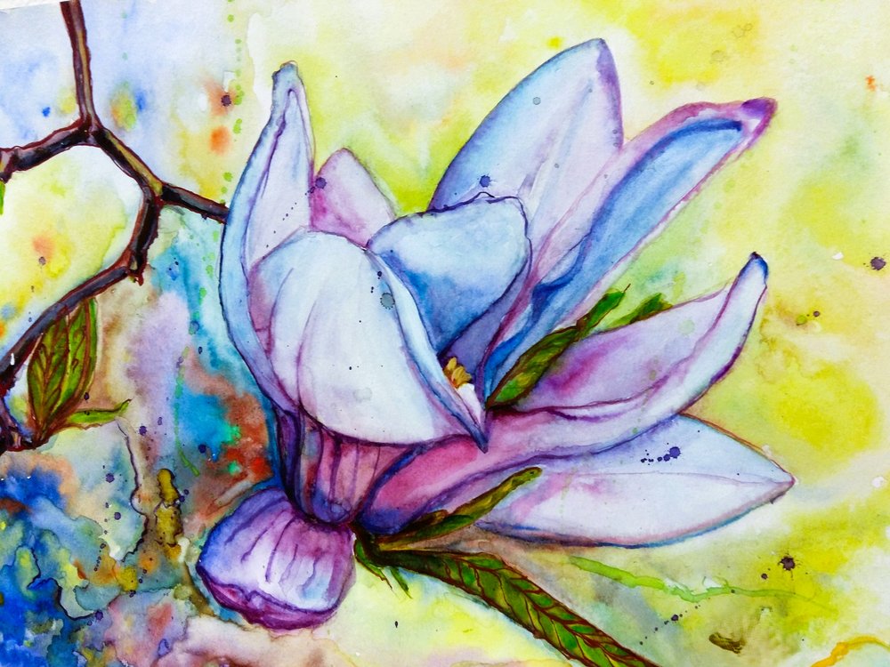 Vibrante Magnolienblüte von Anda Bieza