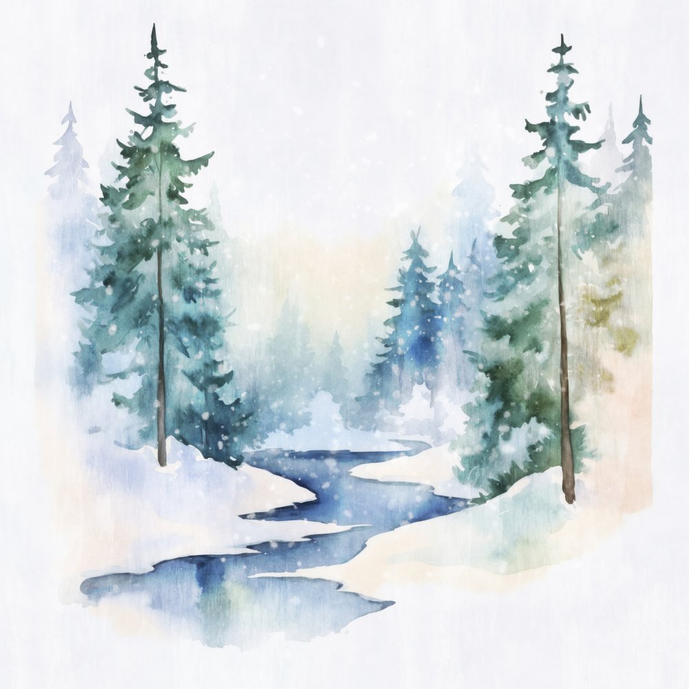 Friedlicher Winterwald von Andrea Haase