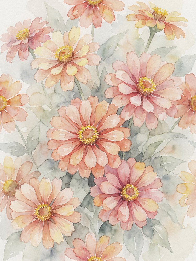 Blush Zinnienblüten von Andreas Magnusson