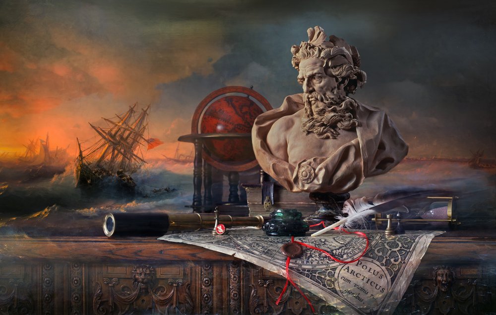 Nautische Studie stürmische See von Andrey Morozov