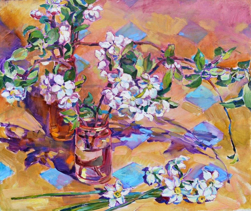 Frühlingsblüten und Narzissen von Andrii Kutsachenko