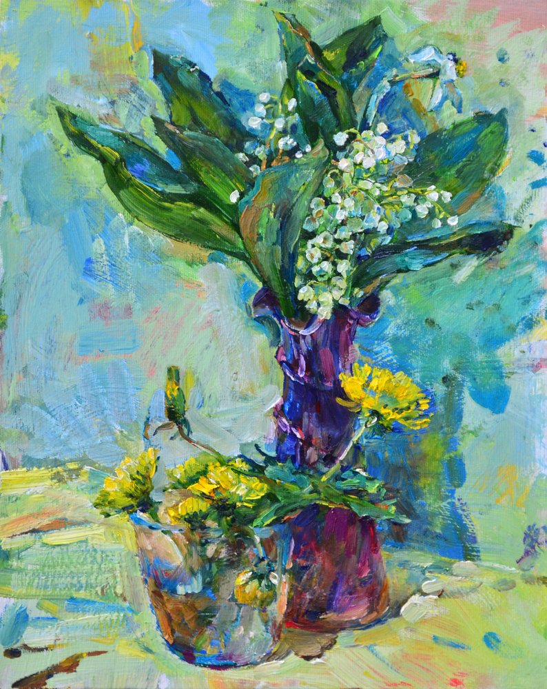 Frühlingsblumenvase von Andrii Kutsachenko