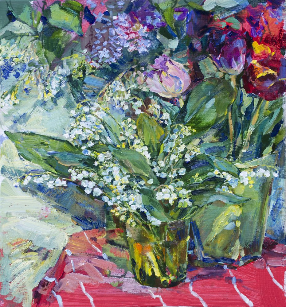 Lebhafte Frühlingsblumen von Andrii Kutsachenko