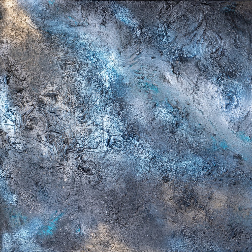 Geschmolzenes Blau-Silber von Anete Purina-Purite