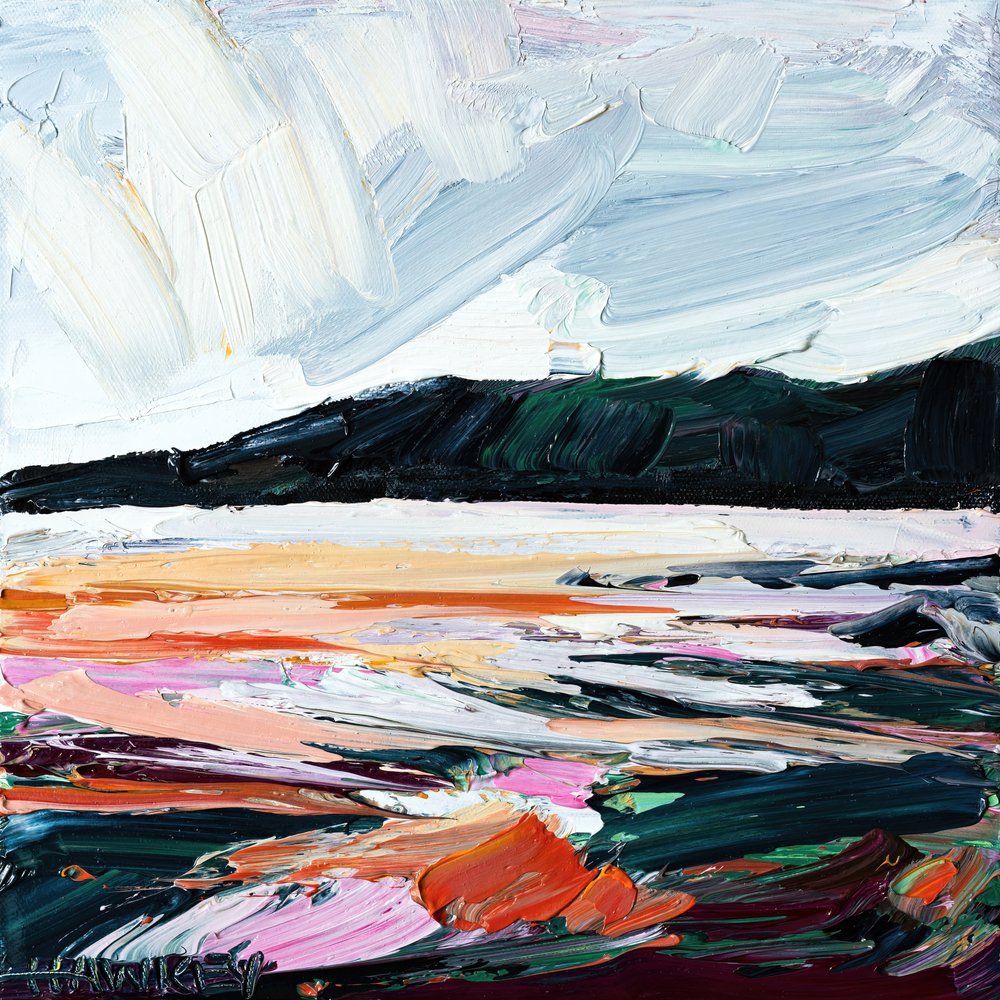 Bunte texturierte Meereslandschaft von Angela Hawkey
