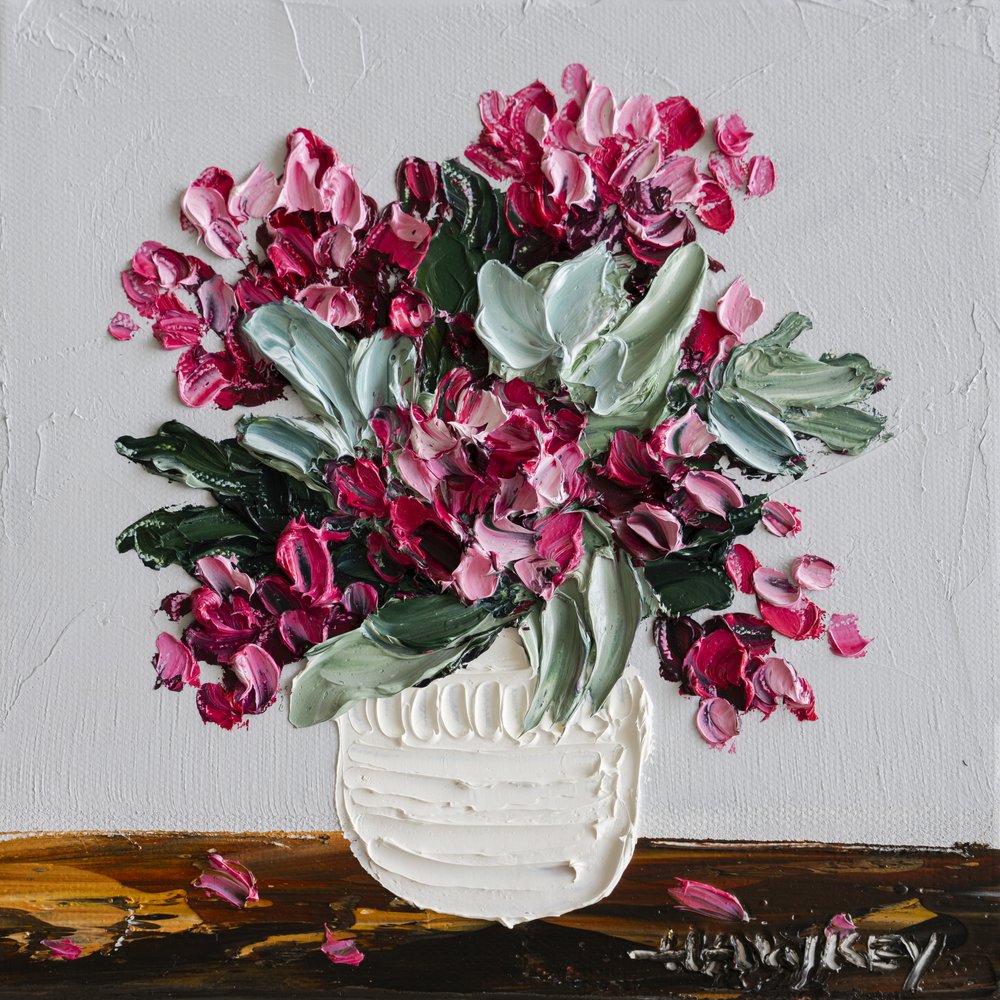Lebhaftes rosa Bouquet von Angela Hawkey