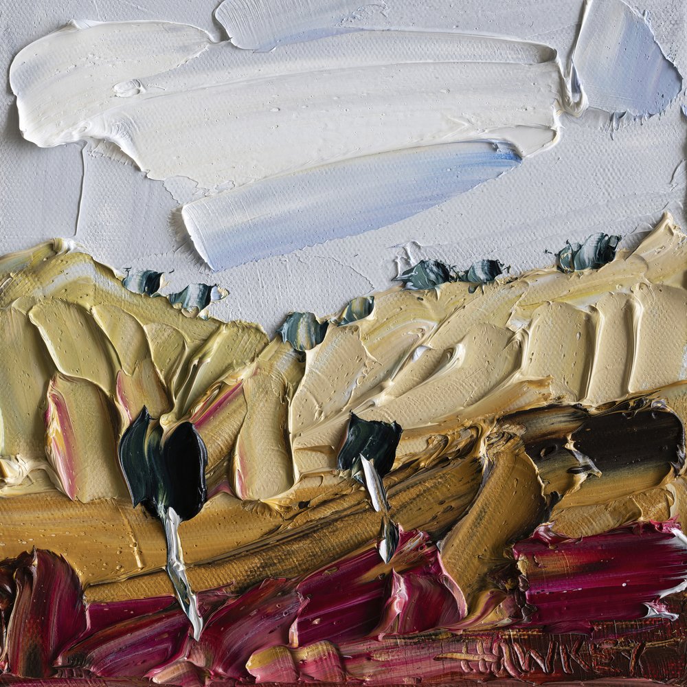 Lebendige strukturierte Landschaft von Angela Hawkey