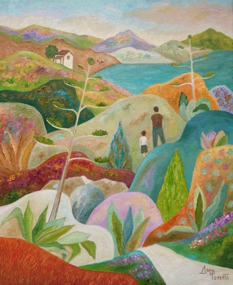 Vater-Sohn-Naturspaziergang von Angeles M. Pomata