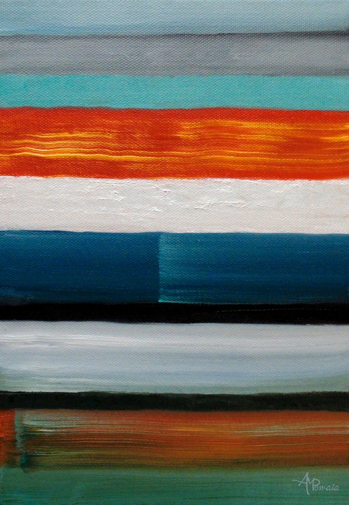 Moderne Gestreifte Horizont von Angeles M. Pomata