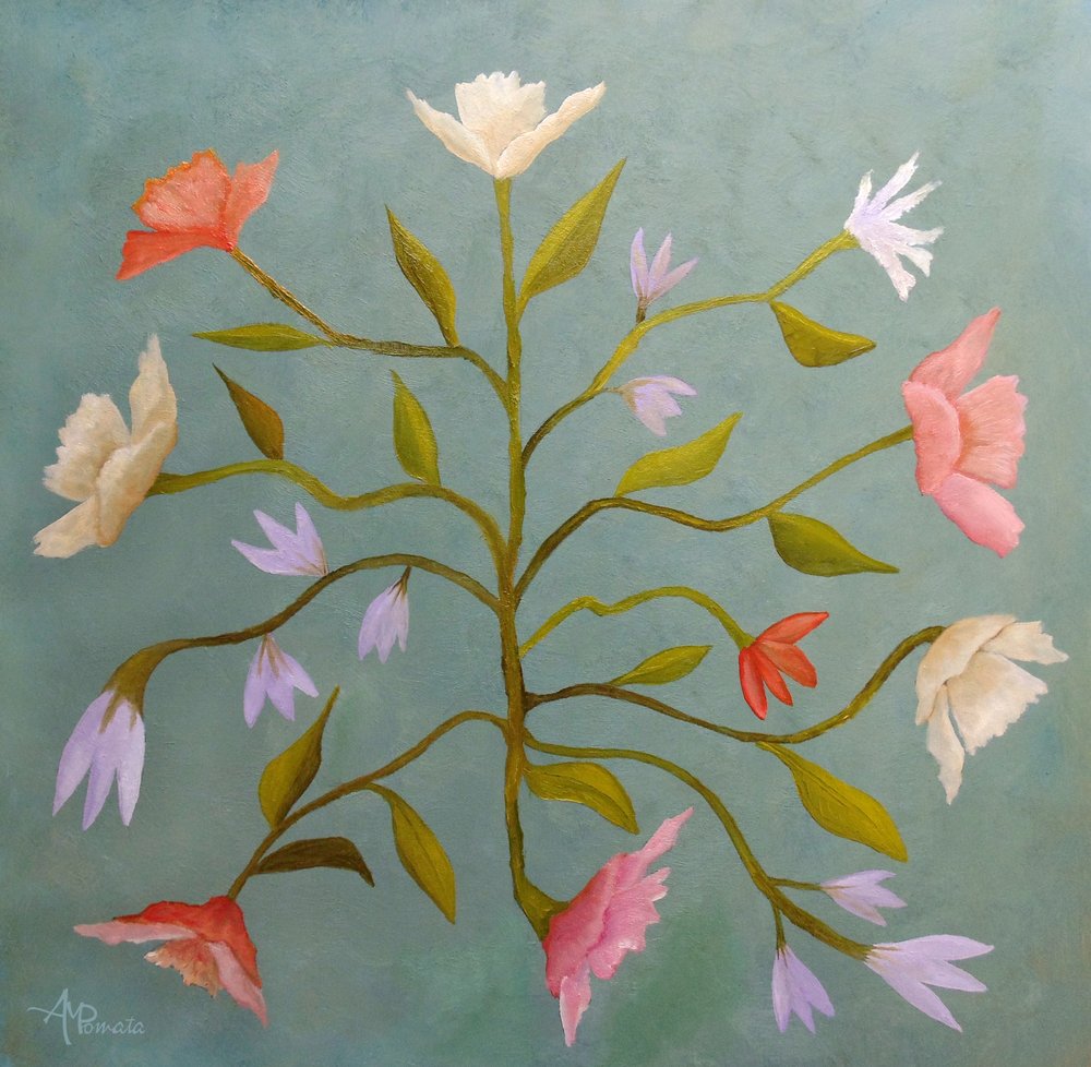 Pastellgartenblüten von Angeles M. Pomata