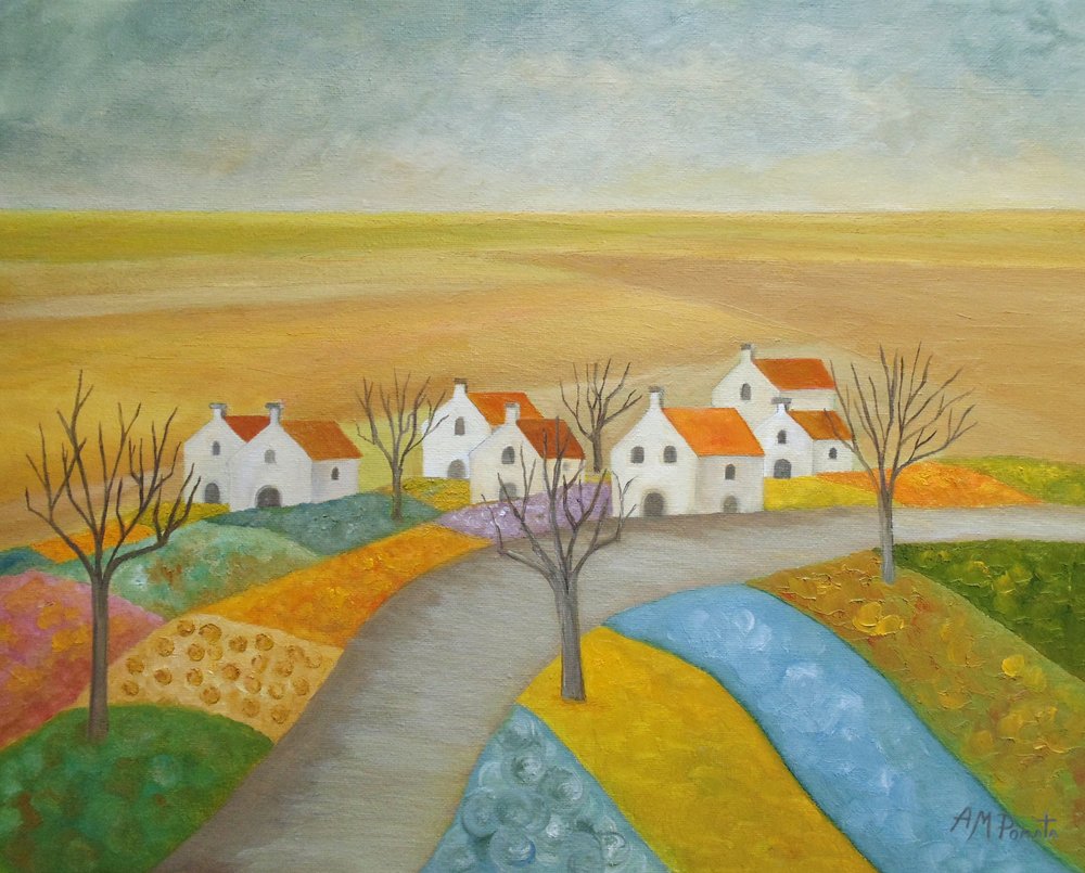 Friedliches Dorf auf dem Land von Angeles M. Pomata