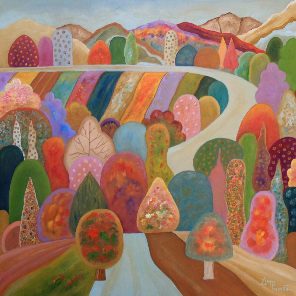 Lebendige Fantasielandschaft von Angeles M. Pomata