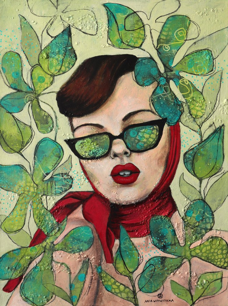 Retro Botanischer Stil von Ania Witwitzka