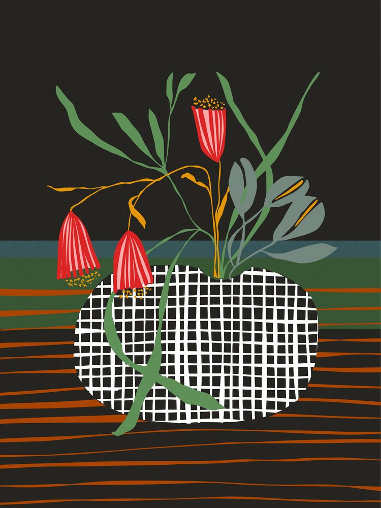 Abstrakte Blumenanordnung von Annick