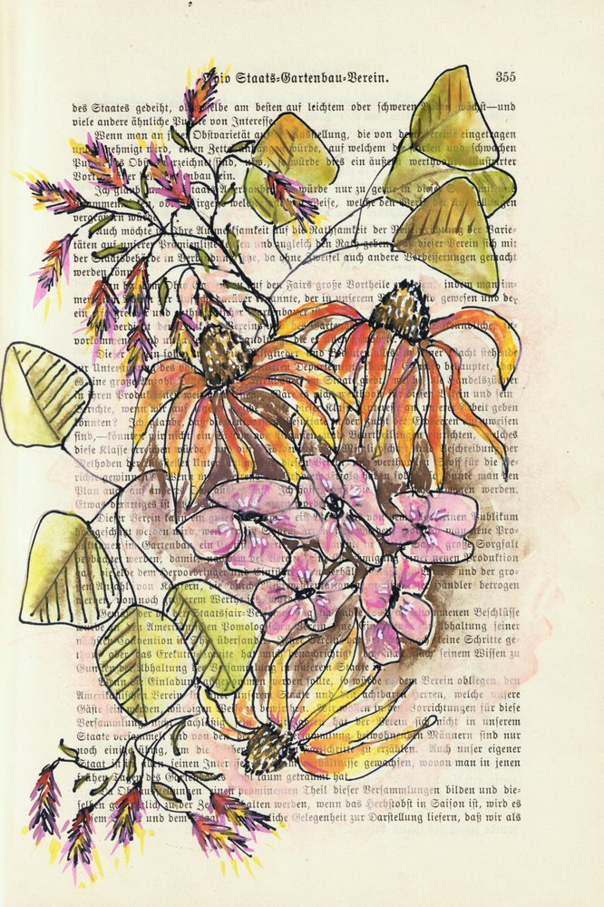 Vintage botanische Studie von Annick