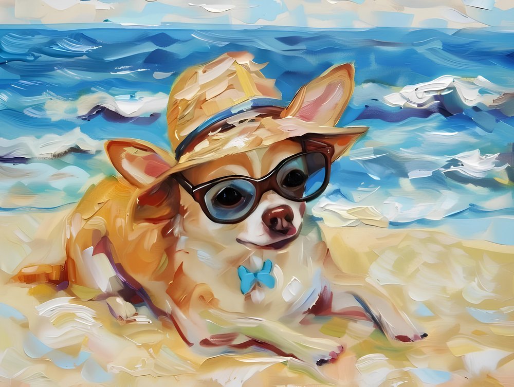 Chihuahua Strandurlaub von Avanesova Elena