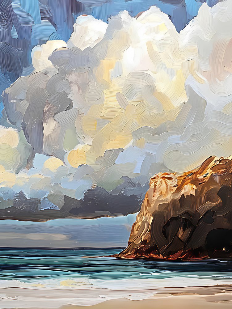 Dramatische Küstenwolken von Avanesova Elena