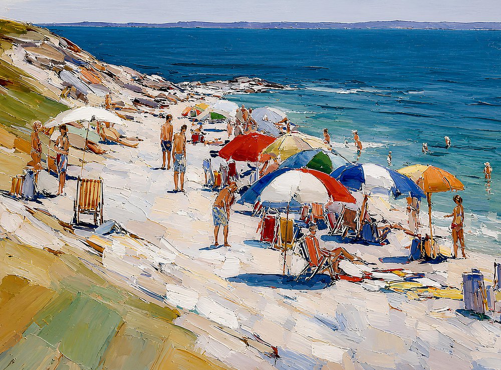 Sonniger Strandtag von Avanesova Elena