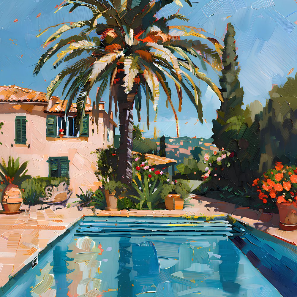 Sonniger mediterraner Pool von Avanesova Elena